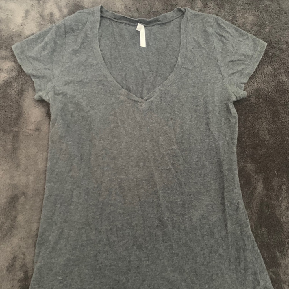 Simple Gray V-Neck